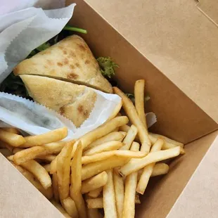 Tri-tip sandwich with fries. Their spicy mayo dip was delicious