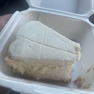 Homemade cheese cake to top it off .. mmm.... Delicious !