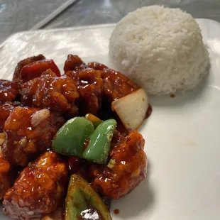 General's Chicken.  Not sure which one.... All I know is his ass should be demoted to private.  Pretty bad