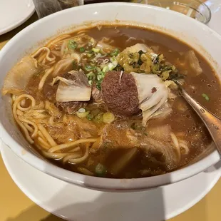 Braised beef noodle soup