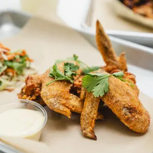 a side dish of coleslaw