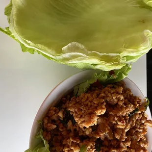 Chicken lettuce wraps