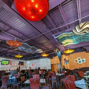 the interior of the restaurant