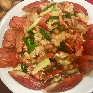 Live Maine Lobster w/ GInger and Scallions