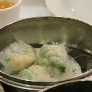 Pan Fried Shrimp and Chives Dumpling
