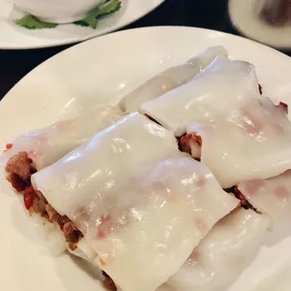 BBQ Pork Rice Noodle Rolls