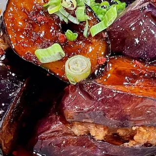 Spicy Eggplant Stuffed with Pork and Shrimp