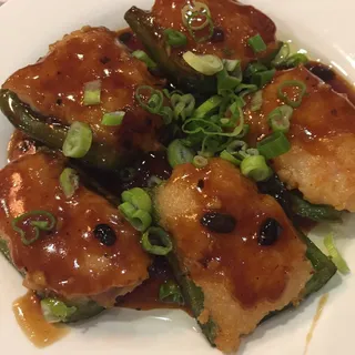 Stuffed Bell Peppers with Shrimp & Pork