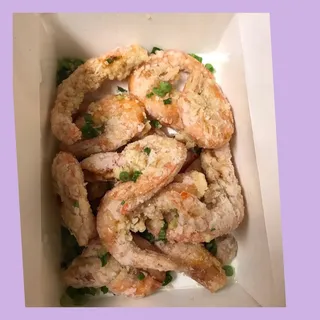 Prawns with Salt and Hot Pepper in Shell