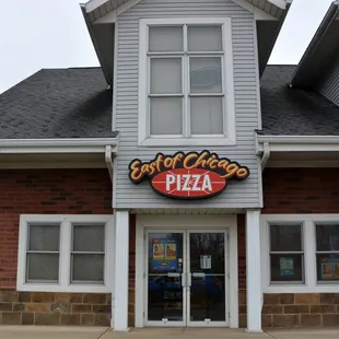 the front of the building