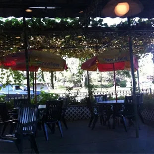Great outdoor patio when the weather permits.