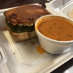 2 for $9 lunch combo tomato basil soup &amp; avocado sandwich