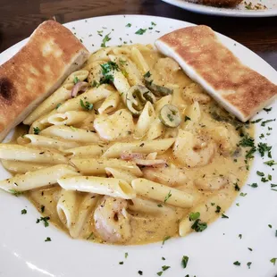Eggplant Shrimp Pasta
