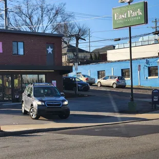 cars parked on the street