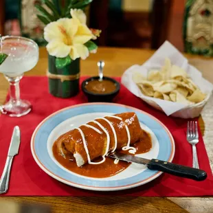 a plate of mexican food