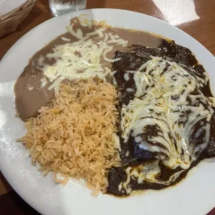 Carnitas Mole Enchiladas