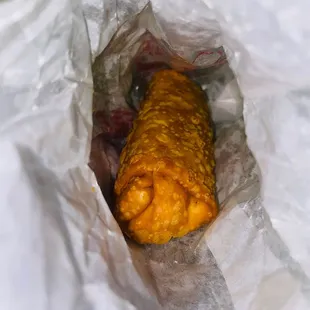 Egg Roll- cooked too hard. Wasn&apos;t flaky