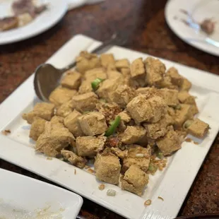 Deep Fried Spicy Tofu (Dau Hu Rang Muoi)*