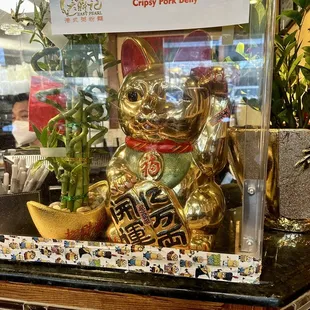 My Friend, John L. taught me that the is a good luck cat, that brings in more customers. Thanks John.