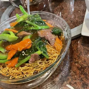 Seafood Pan Fried Noodle Cantonese Style