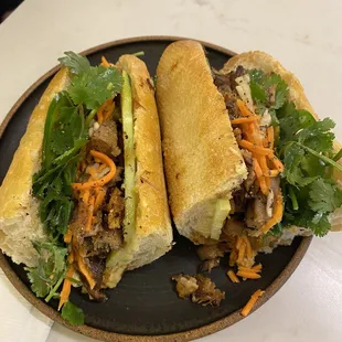 Crispy pork sammy