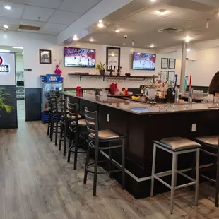 The bar area