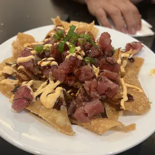 Poke nachos