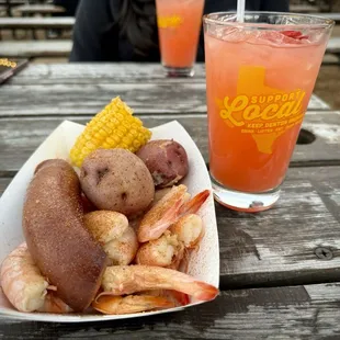 Shrimp Boil &amp; Hurricane for Mardi Gras