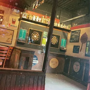 Inside darts area