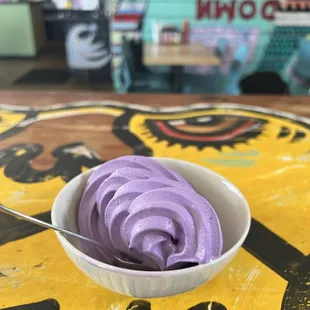 Ube soft serve