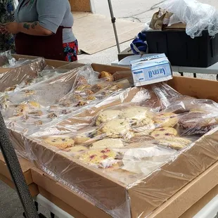 The SS farmers market booth.