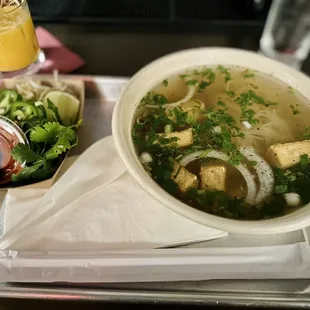 Chicken pho with tofu - true comfort food