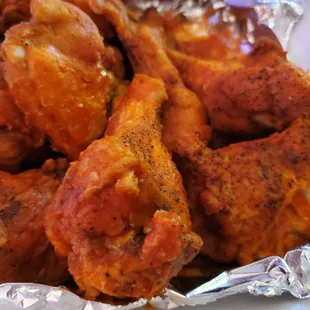 Buffalo wings/onion rings