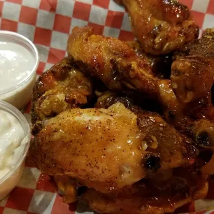 Cajun plum wings, soo good!