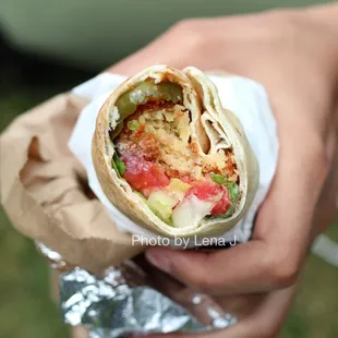 Inside of Falafel Wrap ($8.10)