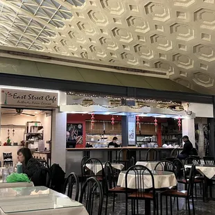 the interior of the restaurant