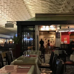 the interior of the restaurant