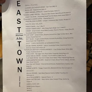 Most updated Food Menu