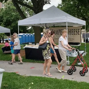 a woman pushing a stroller
