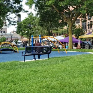 children playing on the playground