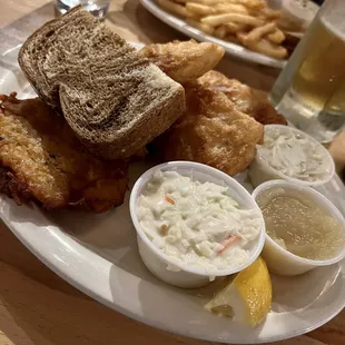 Beer Battered Fish Fry (Cod) with homemade potato pancakes