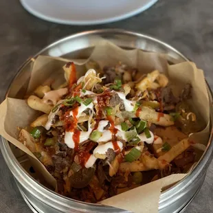 &quot;Carnita Fries&quot; substitute for Beef. So good!