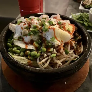 Hot pot with chicken