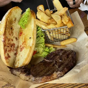 Steak sandwich was delicious!