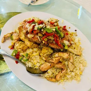 paella, food