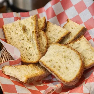 Bread basket that comes with east west breakfast
