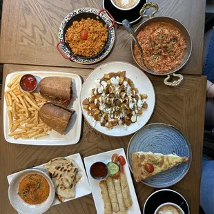 Patatas Bravas Cheese Roll Boregi Pistachio latte Bulgur  Menemen Acuka  Kumru Toast