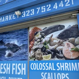 a fish and seafood shop
