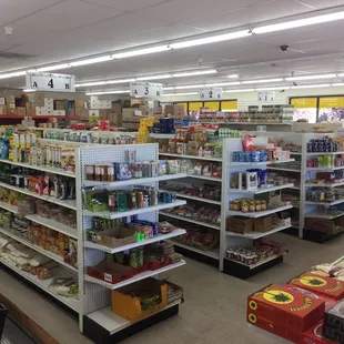 a view of a grocery store