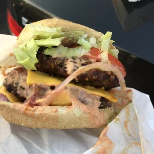 Double cheeseburger